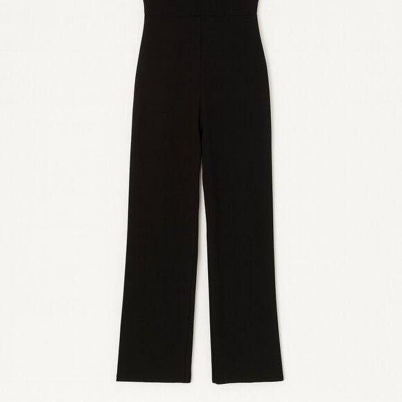 Fashion Nova Black Wide-Leg Spaghetti Strap Jumpsuit – Size S/M - Picture 2 of 5